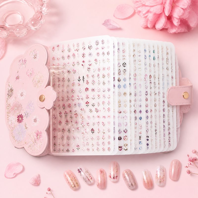 Nail Art Sticker Book — 500+ Designs